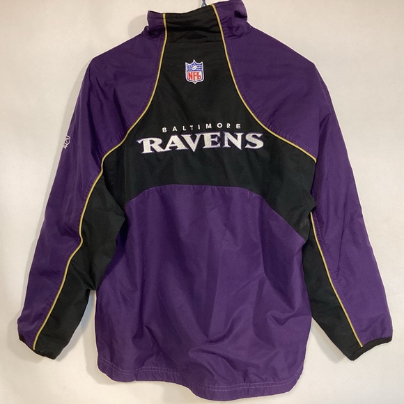 Reebok Baltimore Ravens 1/4 zip pullover jacket size boys Medium - Picture 1 of 7